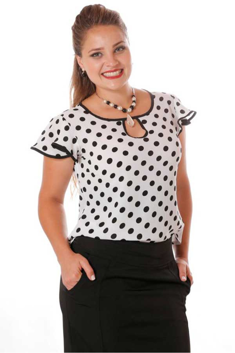 8776 Blusa Manga Babado