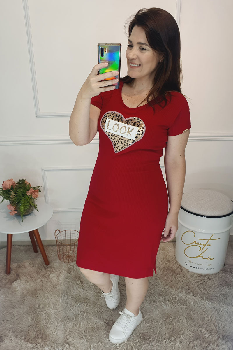 9146 Vestido Malha Canelada"❤️" 