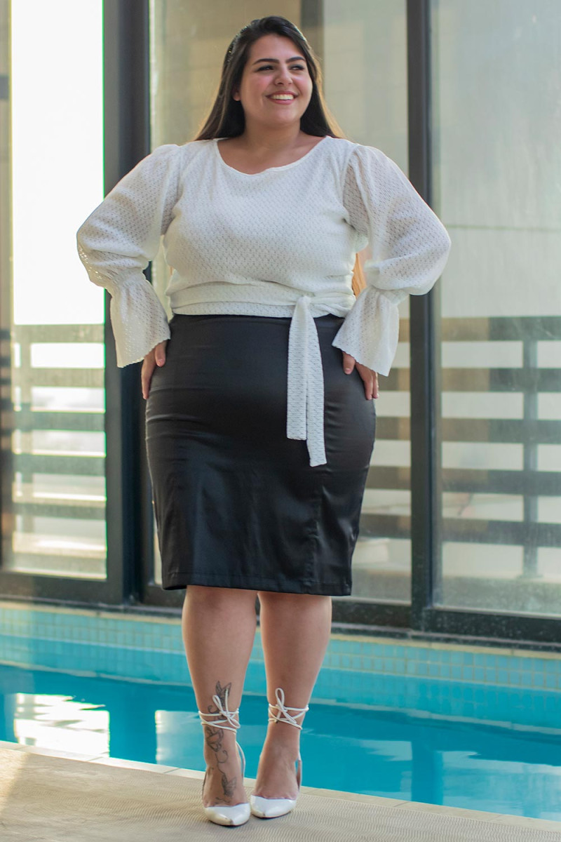 9038 Blusa Com Manga Longa