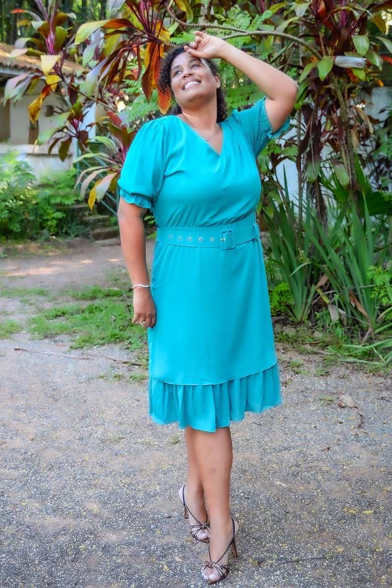 9286 Vestido C/Saia Sobreposta 9286 Vestido C/Saia Sobreposta