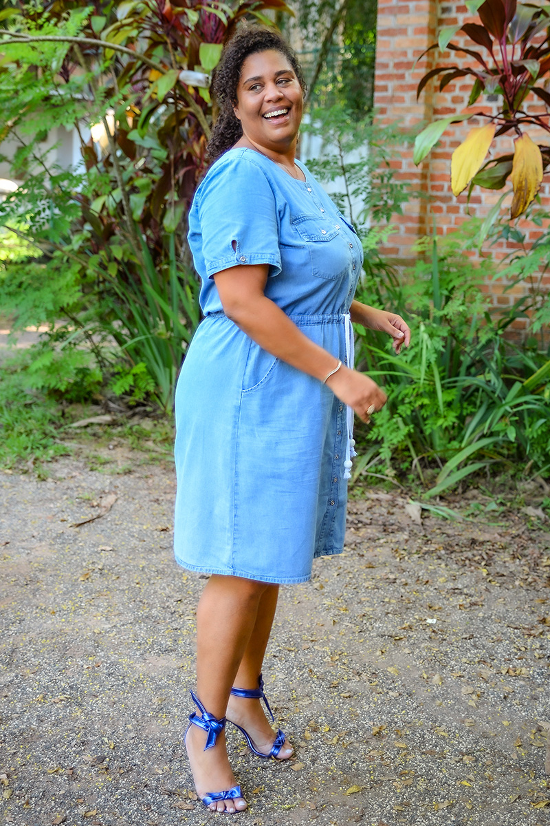 5178 Vestido Jeans Botões 5178 Vestido Jeans Botões
