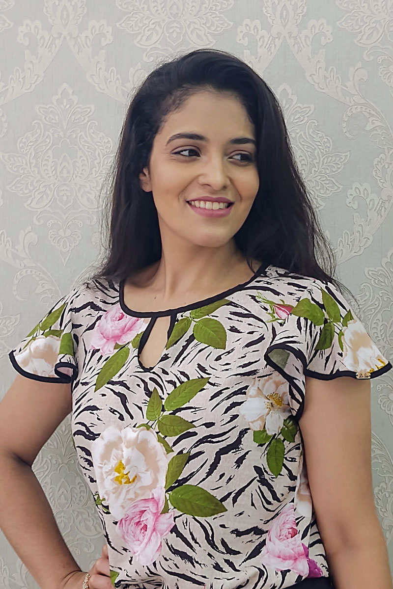 9148 Blusa Manga Babado