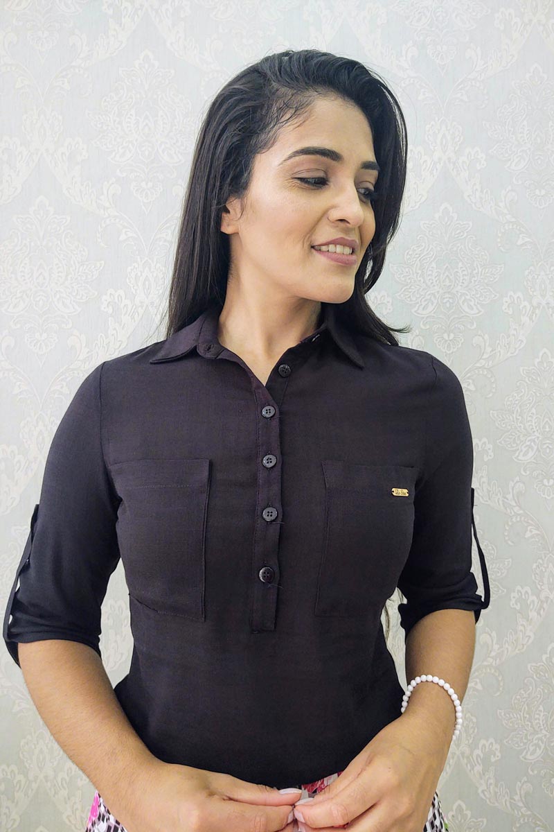 9075 Camisa C/ Bolsos