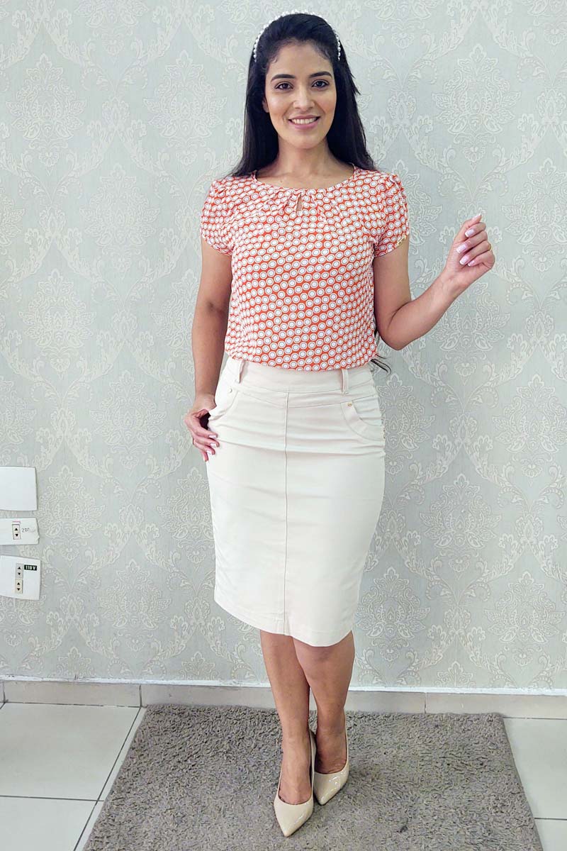 9175 Blusa Detalhe Decote 9175 Blusa Detalhe Decote