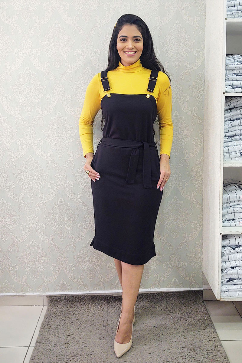 9037 Salopete Com Bolsos