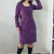 8731 Vestido Veludo Manga Longa