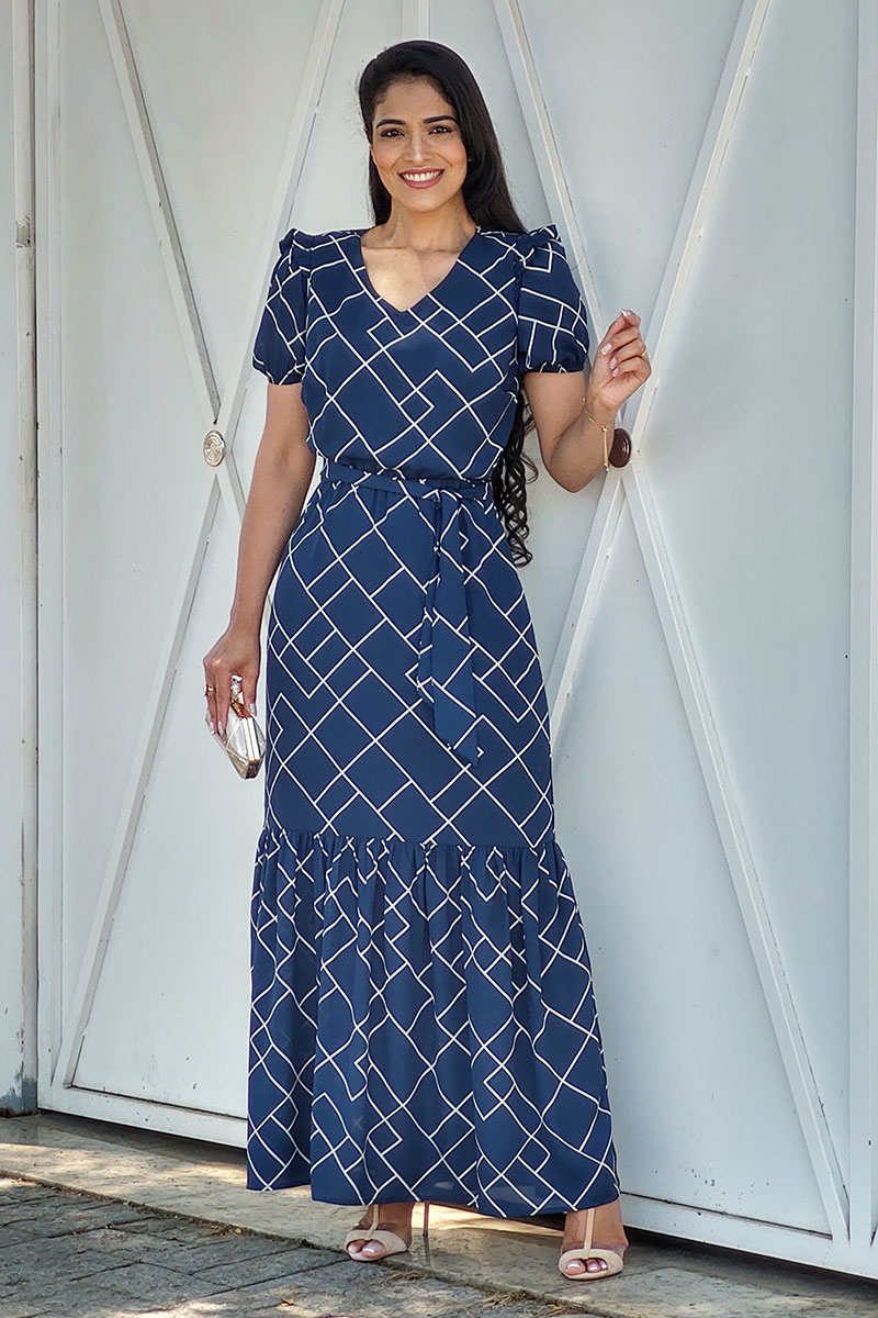 9268 Vestido Longo C/ Babado 9268 Vestido Longo C/ Babado