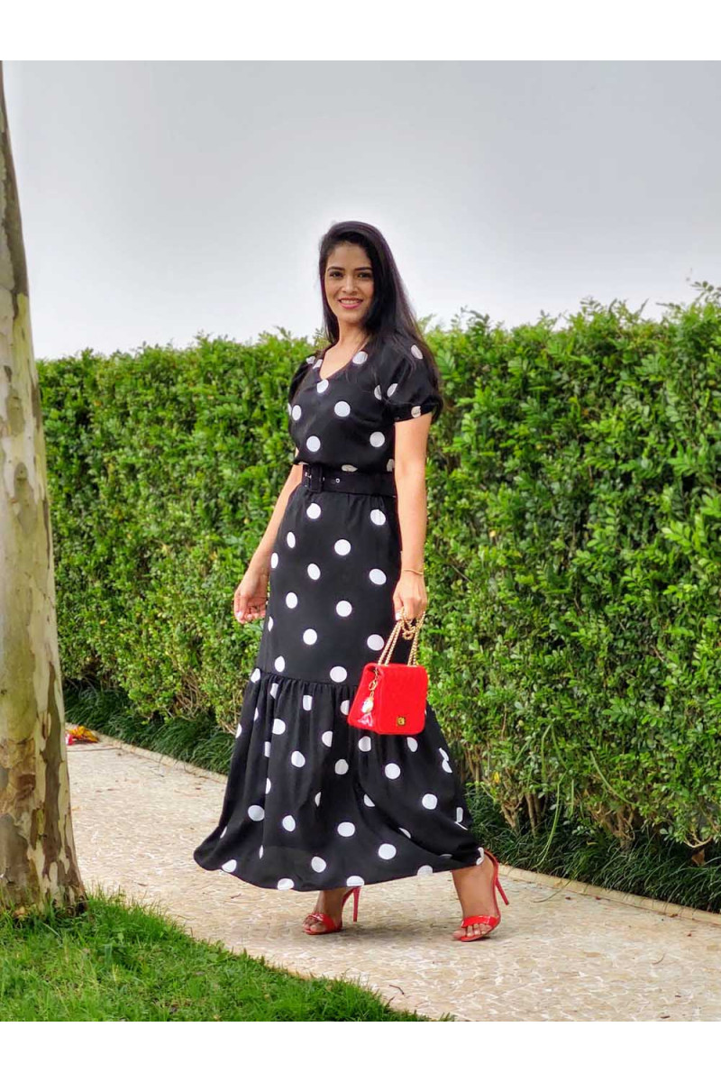9290 Vestido Longo C/Babado