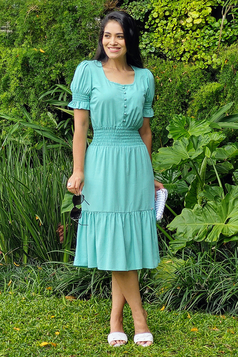 9307 Vestido C/Babado