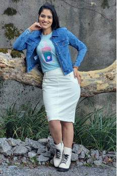 2379  Jaqueta Jeans C/ Bolsos
