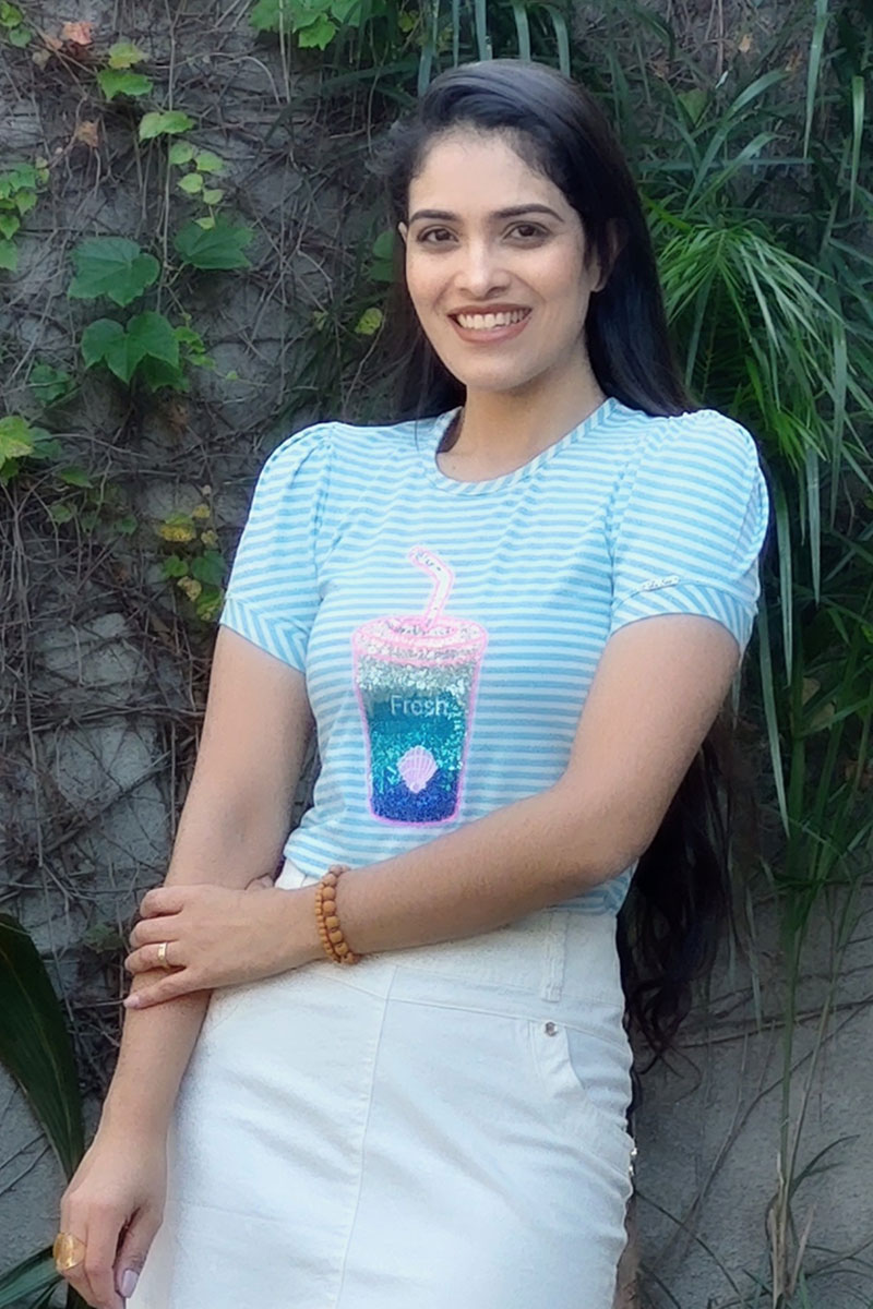 9319 T-Shirt C/Aplicação Paetês (Fresh) 9319 T-Shirt C/Aplicação Paetês (Fresh)