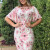 8967 Vestido Manga Godê