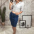 31282 Saia Jeans C/ Recortes