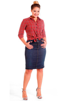 31251 Saia Jeans Básica C/ Pala