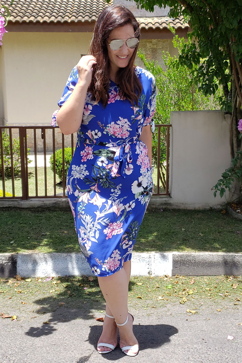 8856 Vestido C/ Laço na Manga 8856 Vestido C/ Laço na Manga