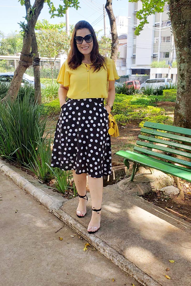 8961 Saia Evase Com Bolsos