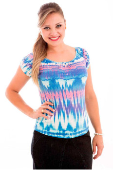 8483 Blusa Manga Curta Raglã 