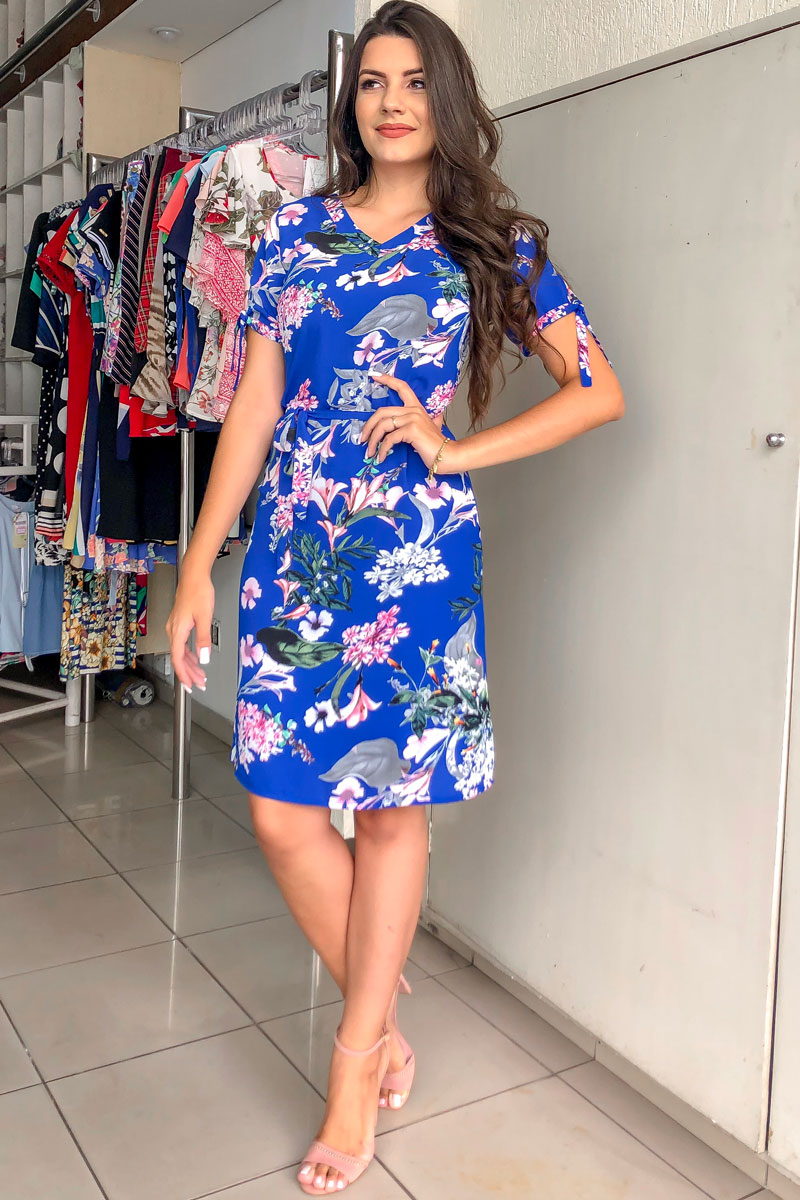 8856 Vestido C/ Laço na Manga 8856 Vestido C/ Laço na Manga