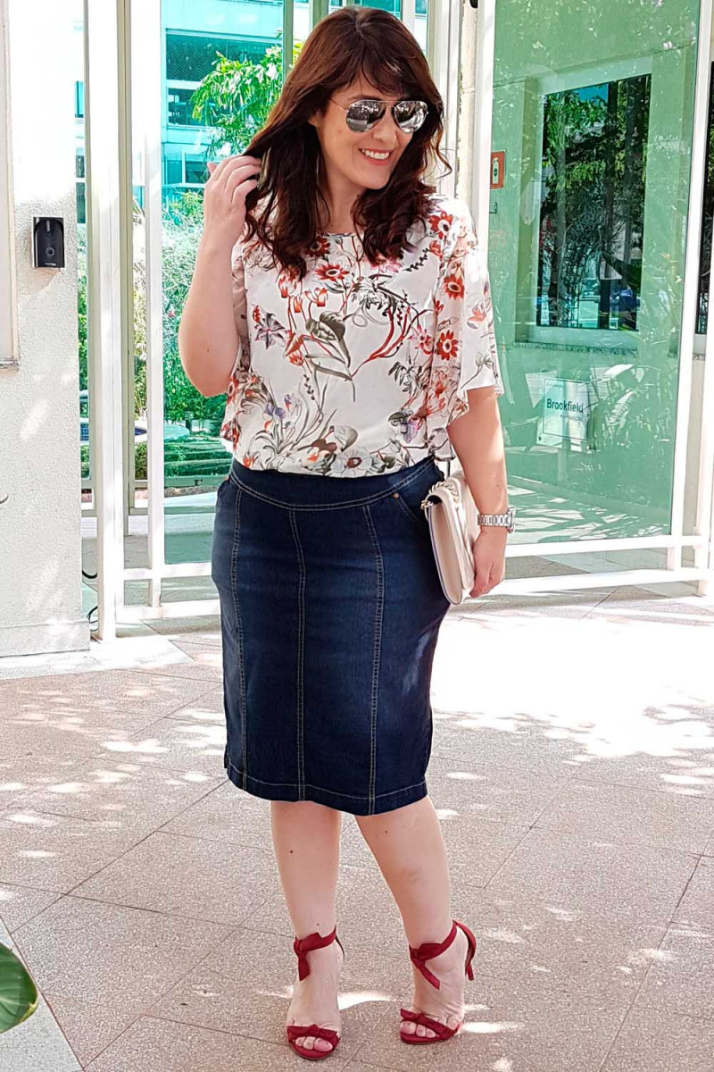 31260 Saía Jeans C/ Bolsos