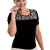 8501 Blusa com Detalhe Estampado