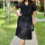 9164 Vestido Manga Tule Bordado