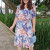 9184 Vestido Floral C/Babado