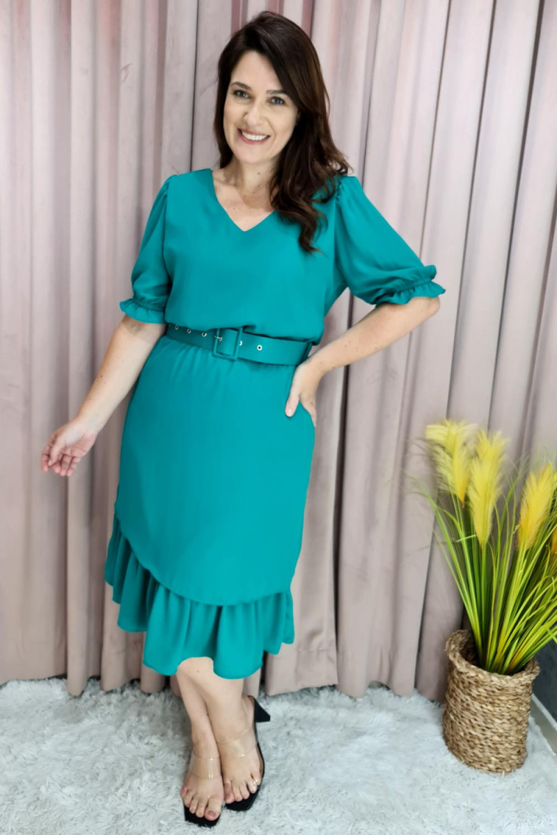 9286 Vestido C/Saia Sobreposta 9286 Vestido C/Saia Sobreposta
