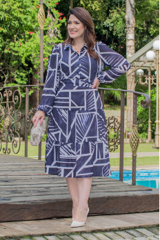 9353 Vestido Midi Manga Longa