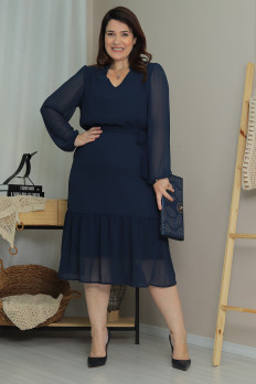 9357 Vestido Midi Manga Longa