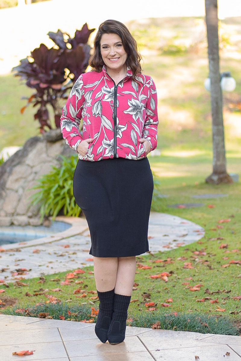 9205 Jaqueta em Moletinho 